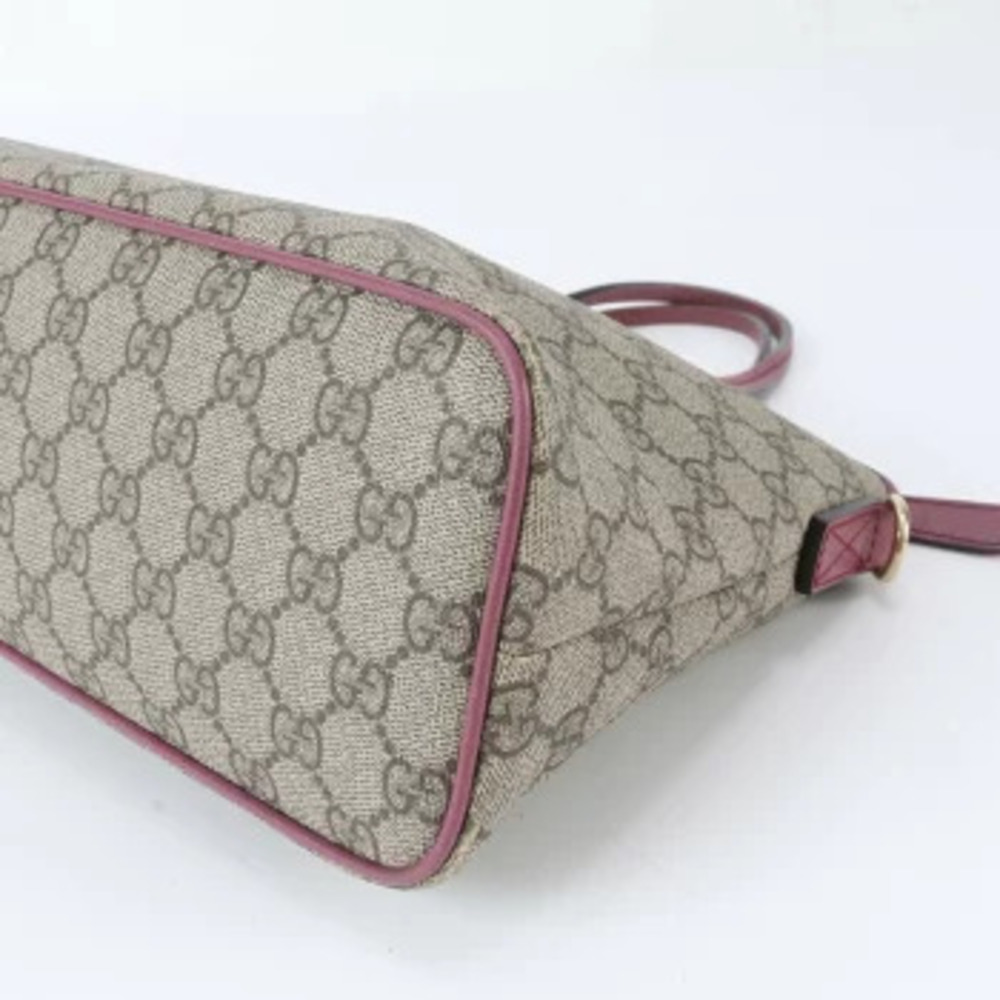 Gucci GG Supreme Leather Tote Bag Brown - Picture 4 of 8